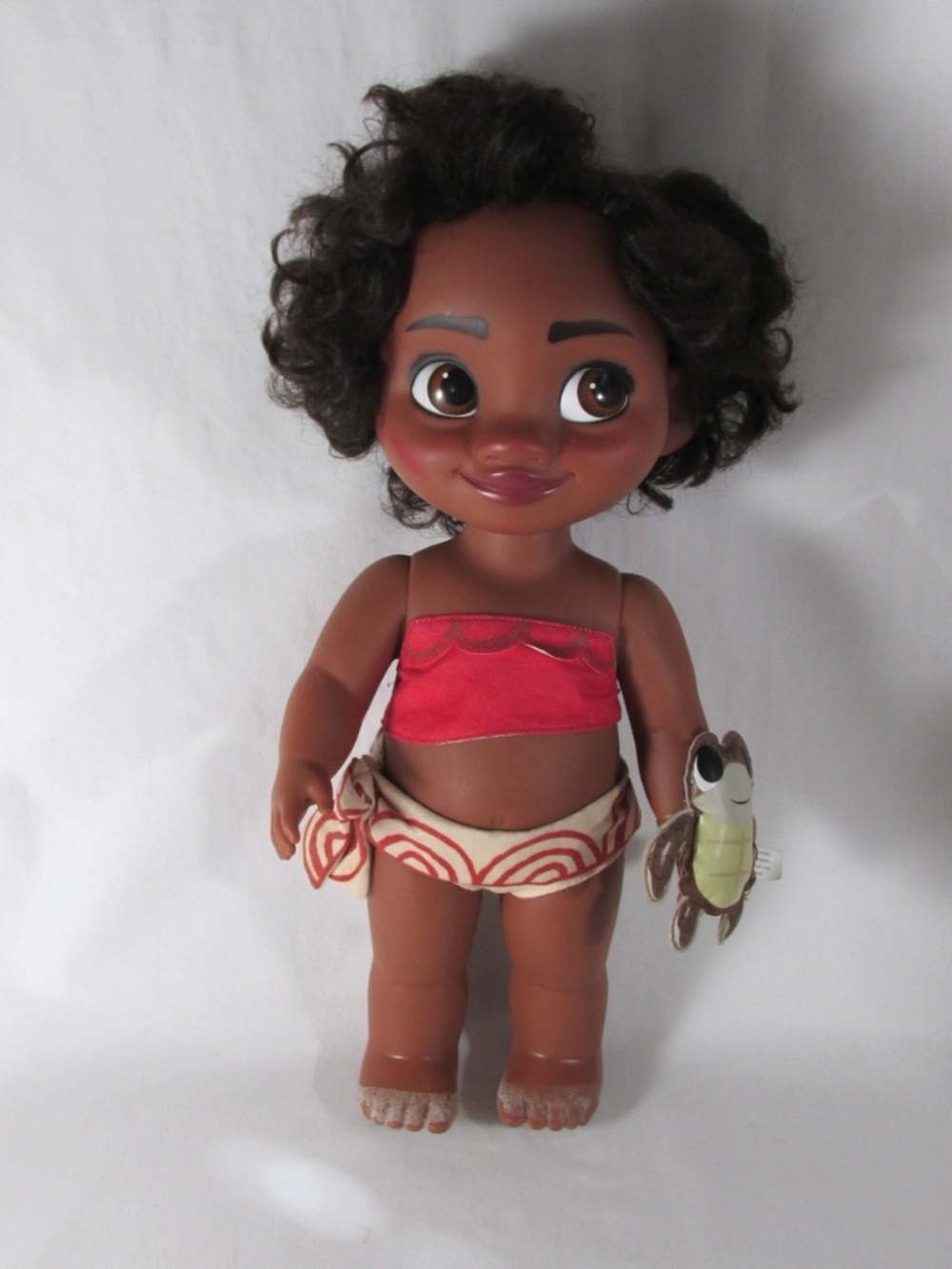Disney Animator 15" Doll Princess Baby Moana w Turtle & Outfit